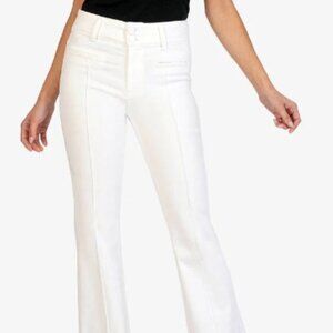 Ana Optic White High Rise Flare- Kut from the Kloth